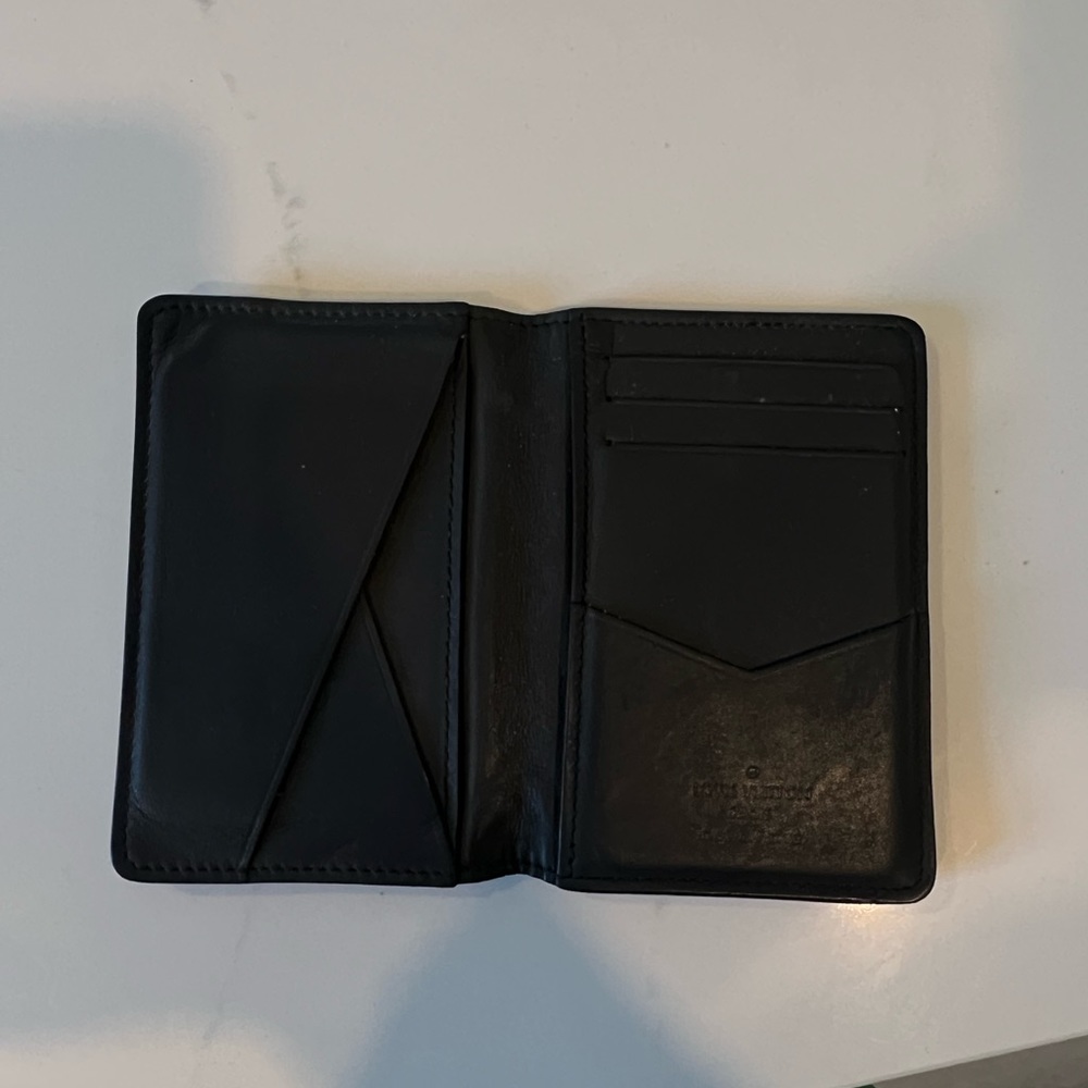 Louis Vuitton pocket organizer black leather - Picture 2 of 7
